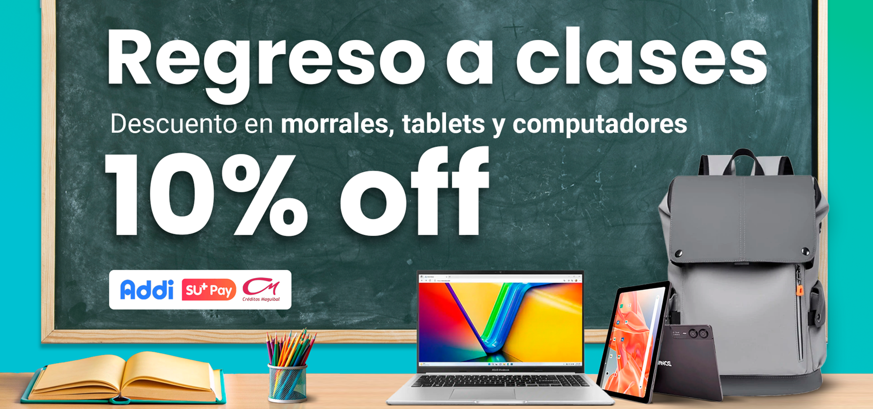 slide regreso a clases 10 porciento de descuento